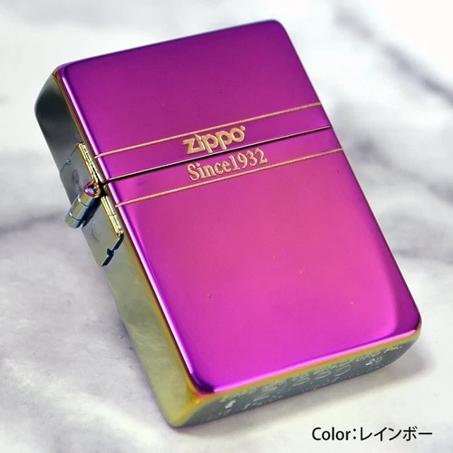 Zippo Lighter 1935 Reprint Replica Rainbow Titanium Basic Titanium Coat