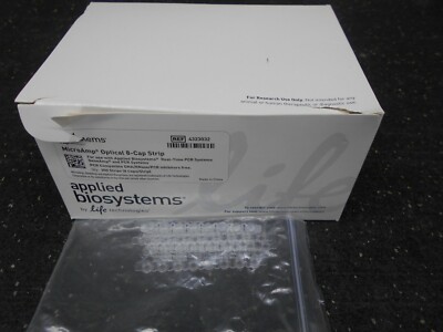 APPLIED BIOSYSTEMS 4323032 MICROAMP OPTICAL 8 CAP STRIPS FOR PCR BOX OF 178