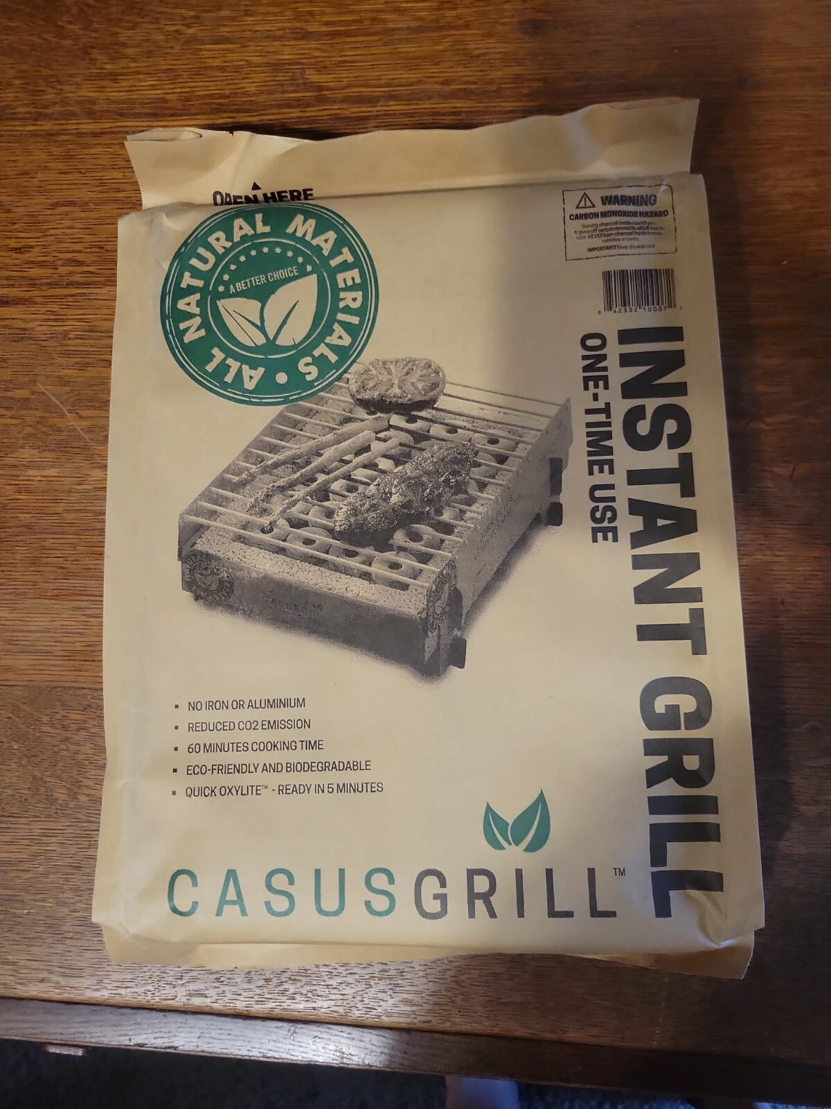 Casus Grill: Eco-Friendly, Biodegradable, One-Time-Use Instant Grill