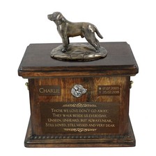 Labrador Retriever - urn for dog ashes, urn with a statuette, personalized urn f