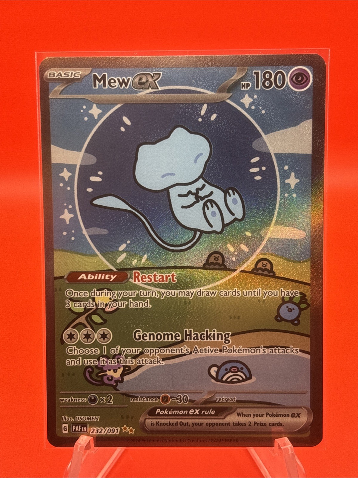 Mew ex 2024 Scarlet & Violet: Paldean Fates #232/091 Special