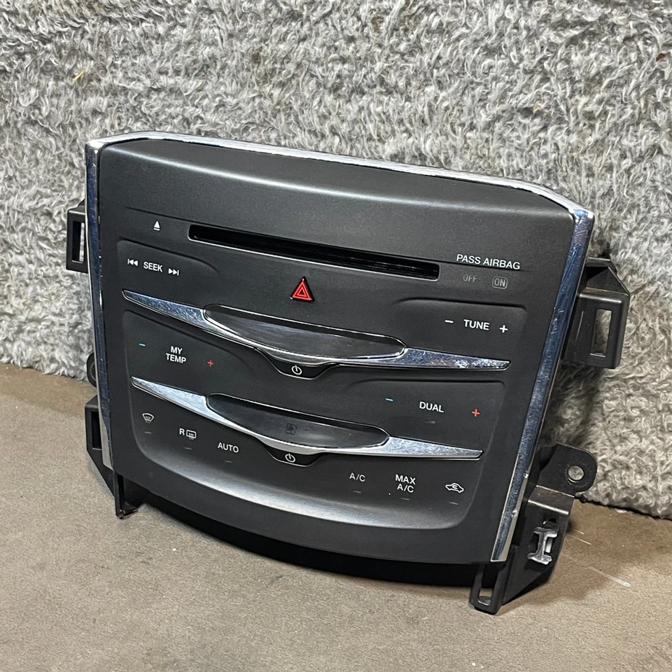 2013-16 LINCOLN MKS DUAL RADIO A/C HEATER CLIMATE CONTROL PANEL OEM FLAW - Image 3 of 4