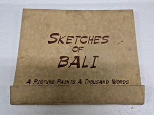 Vintage Sketches of Bali Illustrated Cultural Booklet Travel Art Indonesia