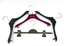 Gucci Velvet and Plastic Clothes, Pants and Coat Hangers - Lot of Four