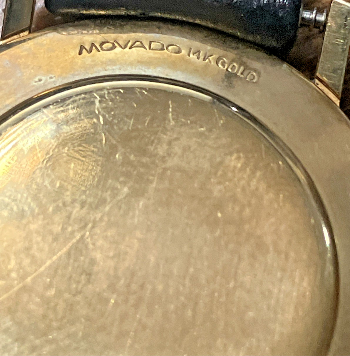 Rare 14kt Solid Gold Vintage Movado For Parts Or Repair  Real Gold 14 Karat