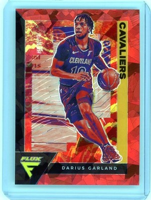 * DARIUS GARLAND * 2020-21 FLUX PRIZM RED CRACKED ICE REFRACTOR # 32