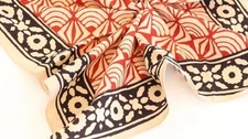 100% Cotton  Block Print Bandana Bohemian Style Cotton Neck Scarf Pure Cotton