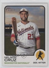 2022 Topps Heritage High Number Team Name Color Swap Variation Nelson Cruz 1c7f
