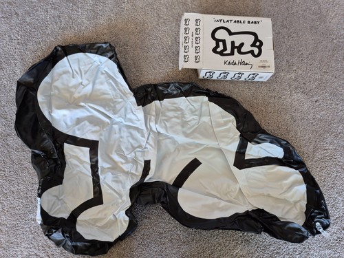 Keith Haring inflatable Baby blow up Art scupltue plastic pool toy Pop Shop
