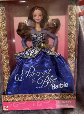 Barbie Portrait in Blue Wal-Mart Special Edition Redhead Doll 1997 Mattel #19355