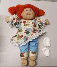 Cabbage Patch Kids Coleco 16" GIRL Red Hair, Green Eyes, Dimples, Freckles 1980s