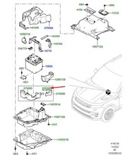 LR Range Rover Sport L461 Batterie inférieure en mousse 527123525 Nouveau authen