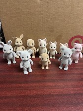 Sylvanian Families Calico Critters Rabbit,cats Koala Bears Etc Lot Of 10