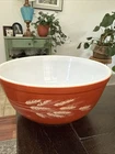 Rare Vintage Pyrex Autumn Harvest Wheat Mixing