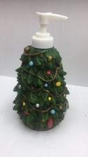 Christmas Tree Soap Dispenser Holiday Lotion Pump Festive Bathroom Kitchen