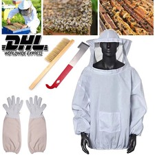 Beekeepers Schutzanzug Imkerjacke Hut Schleier Imker Jacke Imkerei Handschuhe DE