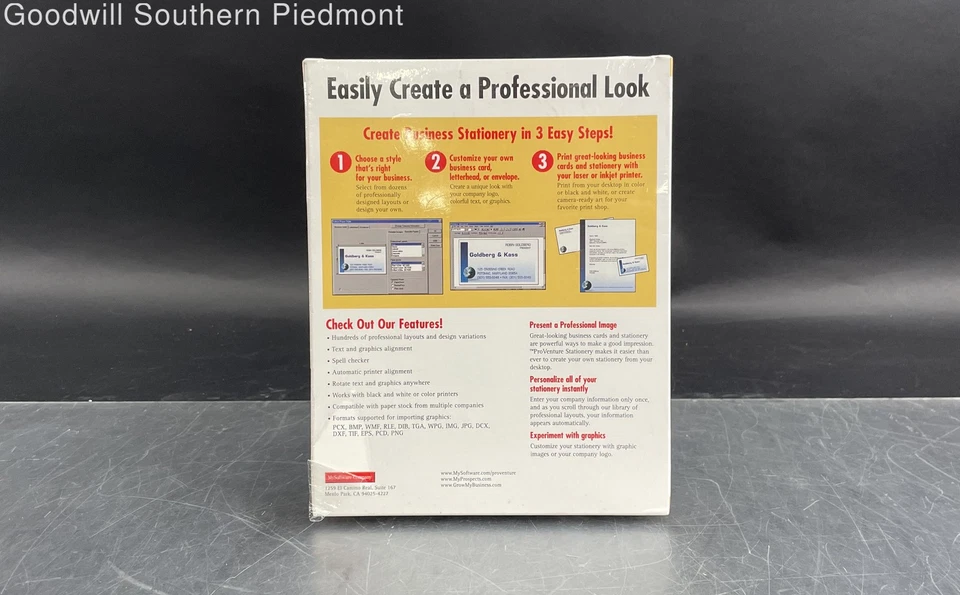 Pro Venture CD-ROM Stationary Software for Windows 3.1 and Windows 95 - New - Image 2 of 4