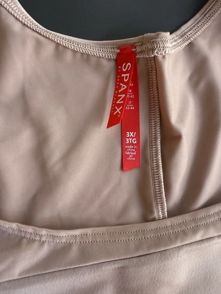 SPANX SmartGrip ™ скольжения 3 X открытый бюст полный скольжения основа (бежевый) розничной $88 новый с Ярлыками - Изображение 4 из 4