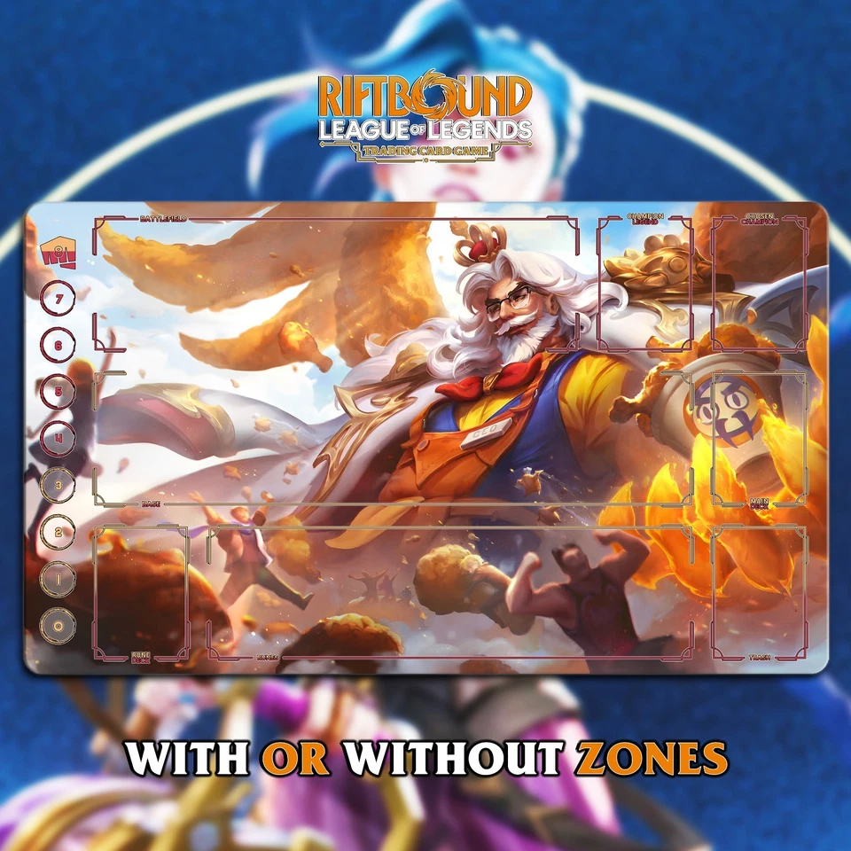 RIFTBOUND LOL TCG Playmat 24x14"(60*35cm) | Sovereign Swain - Stitched EDGES - Bild 1 von 1