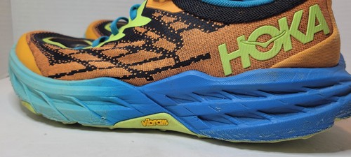 Taglia 12 - Hoka One One Speedgoat 5 blu corallo enotera enotera usato indossato - Foto 4 di 23