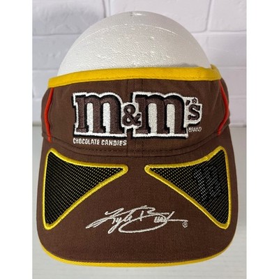 NASCAR M&Ms Visor Hat Unisex OSFA Brown Kyle Busch Joe Gibbs Racing Racing Hat