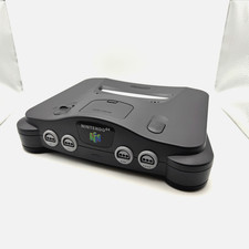 NINTENDO 64 N64 CONSOLE BLACK PAL SYSTEM ONLY FULLY TESTED! *NO JUMPER PAK!*