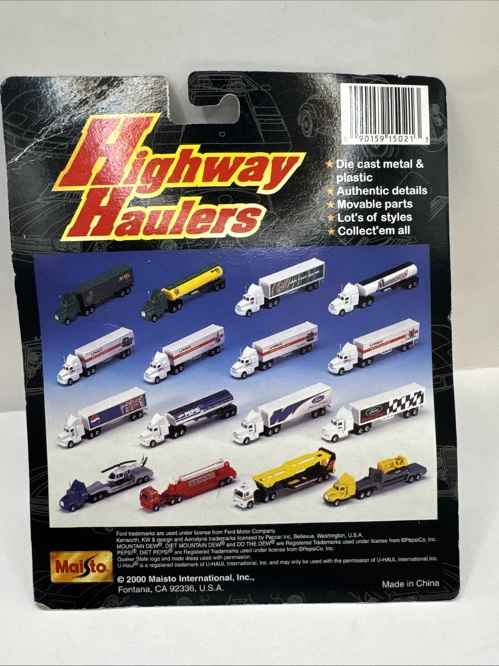 Ford Racing Kenworth Tractor/Trailer#15021 Rig 1:64 Scale DieCast By Maisto 2000 - Image 2 of 4