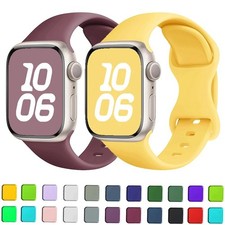 Sport Silicone Watch band Strap for Apple Watch Series 11 10 9 8 Ultra 3 38-49mm