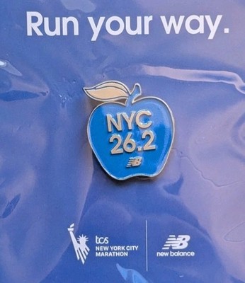 2025 New Balance NYC Marathon Commemorative 26.2 Finisher Pin NWT