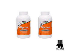 NOW Foods Glycine Pure Powder 1 lb Pwdr 733739002259x2 unit