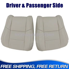 Front Top Perforated Leather Seat Cover Tan For 2011-2016 Jeep Grand Cherokee