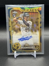 2024 Topps Gilded Collection - #CGAER Endy Rodriguez Blue/Gold Rookie Auto /50