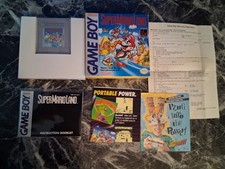Super Mario Land GameBoy Complete CIB W/ Protector Excellent Condition 