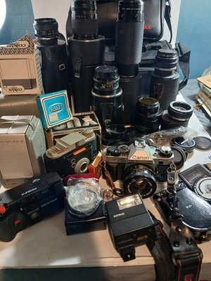Vintage Camera,bags,lenses,&accessories  AS IS UNTESTED