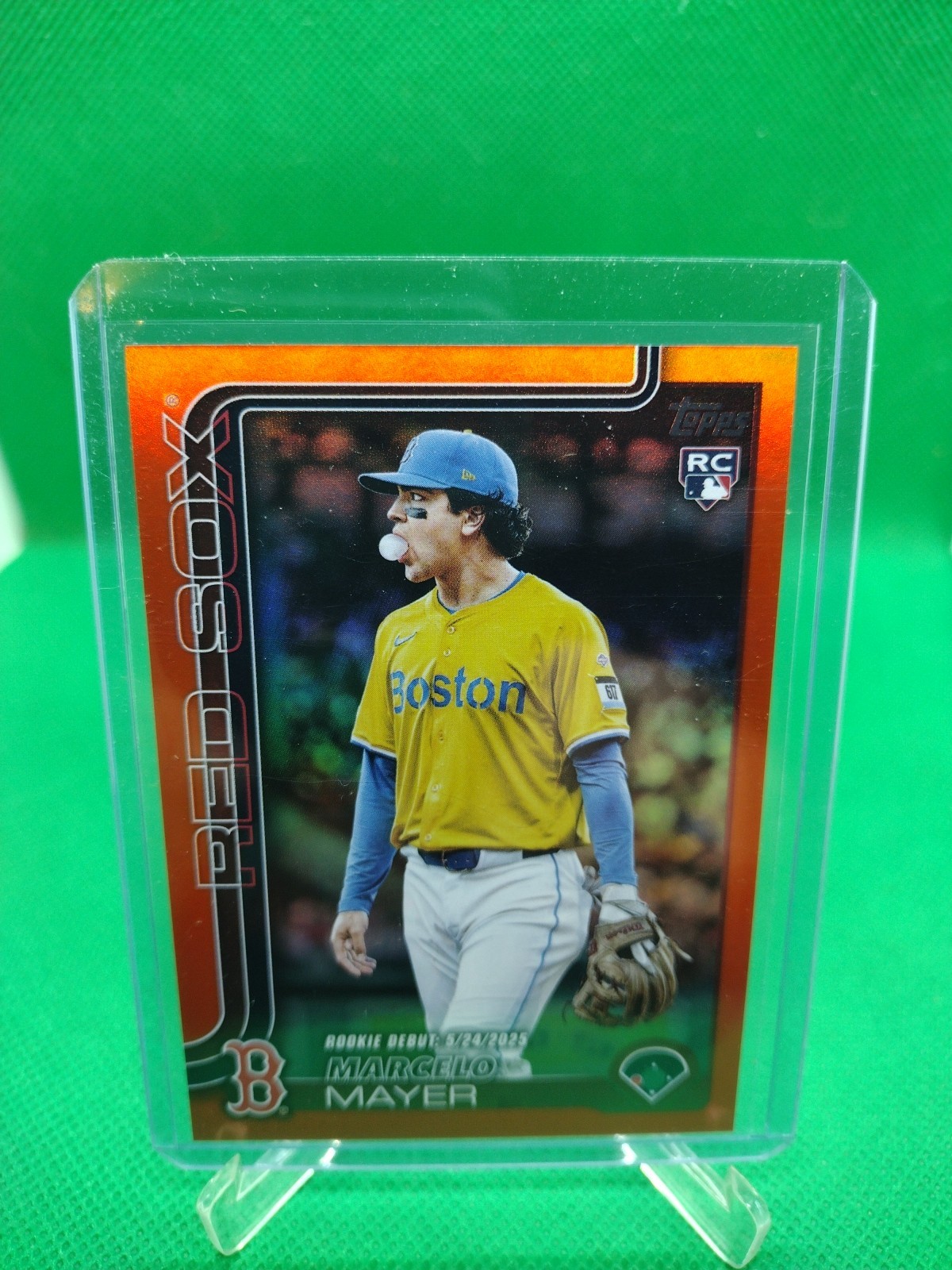 MARCELO MAYER 2025 TOPPS CHROME UPDATE SERIES ROOKIE DEBUT ORANGE /25