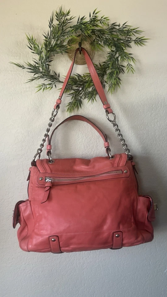 Coach Ltd Ed Sydney Melon Leather Convertible Top Handle Shoulder Bag Tote 14813 - Image 2 of 4