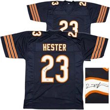 SALE! Chicago Bears Devin Hester Autographed Signed Blue Jersey Beckett BAS QR