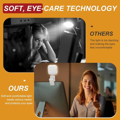 Soft Selfie Light - Rechargeable LED Phone for iPhone, Camera, White | eBay
