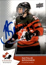 Natalie Spooner Signed 2020 Upper Deck Canada Women Card PWHL Toronto Sceptres
