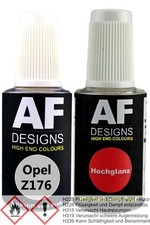 Lackstift für Opel z176 Argonsilber Metallic + Klarlack je 20ml Autolack Set