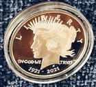 1921 - 2021 Commemorative (HIGH RELIEF / PROOF) Peace U.S. Silver Dollar