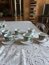 Tazzine Illy Collection “Facce Italiane” firmate SANDRO GHIA del 1994, 6 tazze.