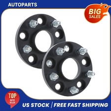 2x 15mm 5x4.5 Wheel Spacers Hubcentric M12x1.5 64.1mm For Honda Accord Acura