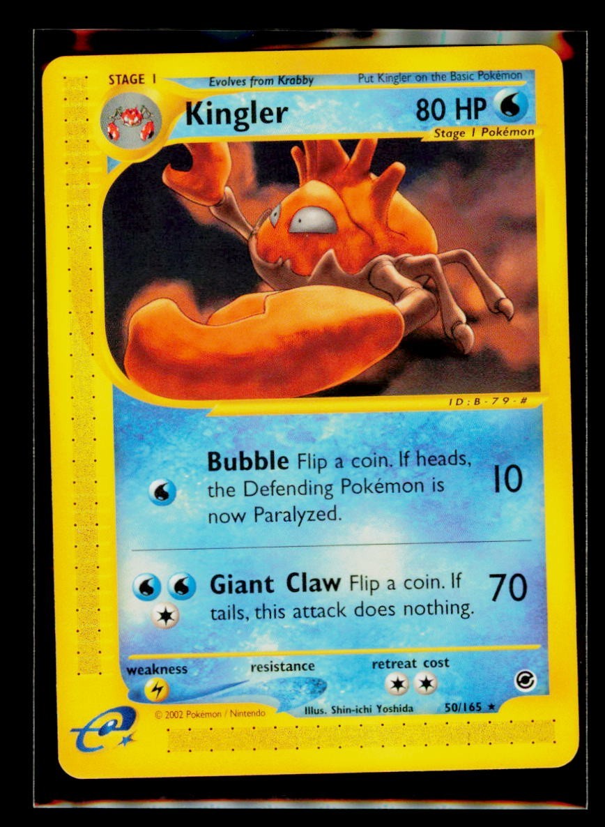 Expedition Base Set - Pokémon TCG - Kingler 50/165 NM