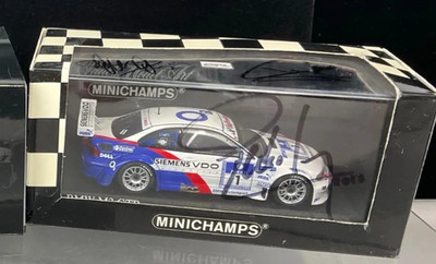 1/43 Minichamps 2005 BMW M3 GTR 24H Nurburgring SIGNED HJ STUCK DIRK MULLER LAMY