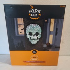 Hyde  EEK Boutique 12" LED Flame Effect Skull Light-Up Halloween Decor NEW 