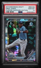 2019 Bowman Chrome Draft Sapphire Edition Greg Jones #BDC-66 PSA 10 GEM MT 09an
