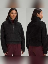 Lululemon  Scuba Oversized Black Funnel Neck Fleece