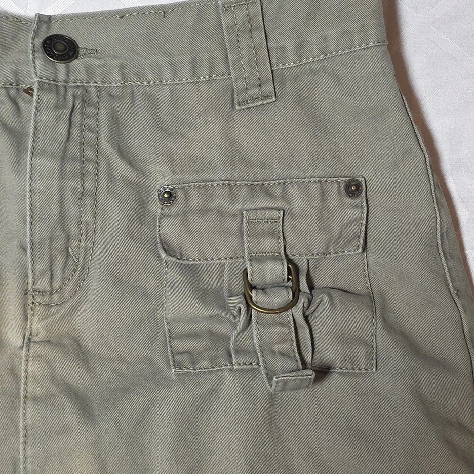 Falda corta vintage Y2K JORDACHE para niñas talla 12 ajustada verde con bolsillos  Foto 2 de 4