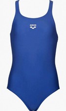 ARENA Girl's LTS Jr. Pro Back Waterfeel 1-Piece Swimsuit, Royal Blue, Size 22